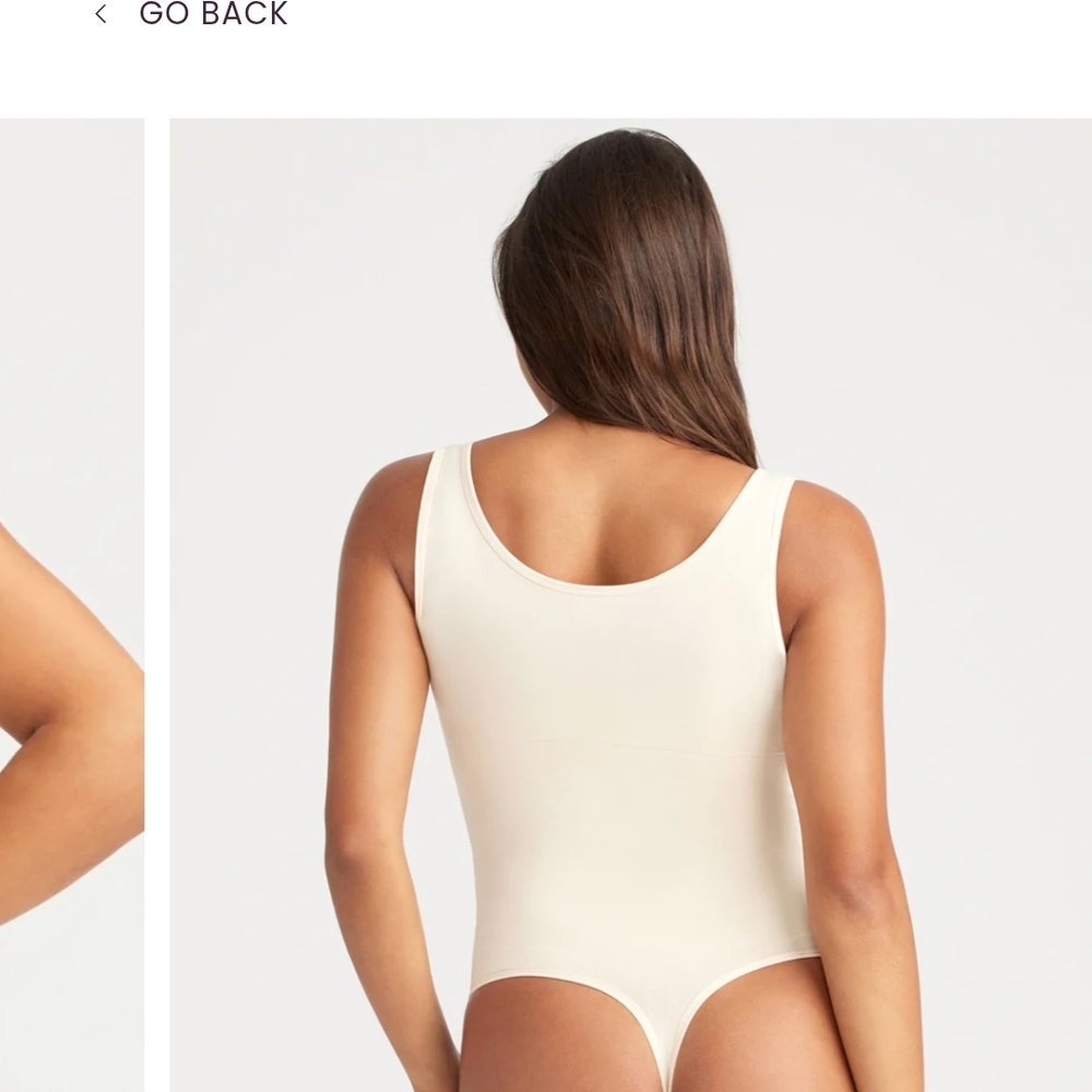 Yummie Seamless Scoop Neck Shapewear Bodysuit — Cream - Picture 2 of 5